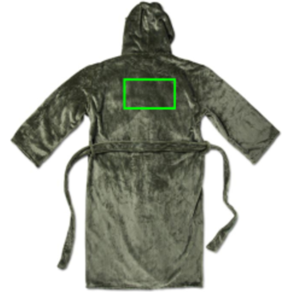 VINGA Louis badjas - L/XL - rPET - 350 g/m² - grote capuchon - 2 zakken - Artikel achterzijde