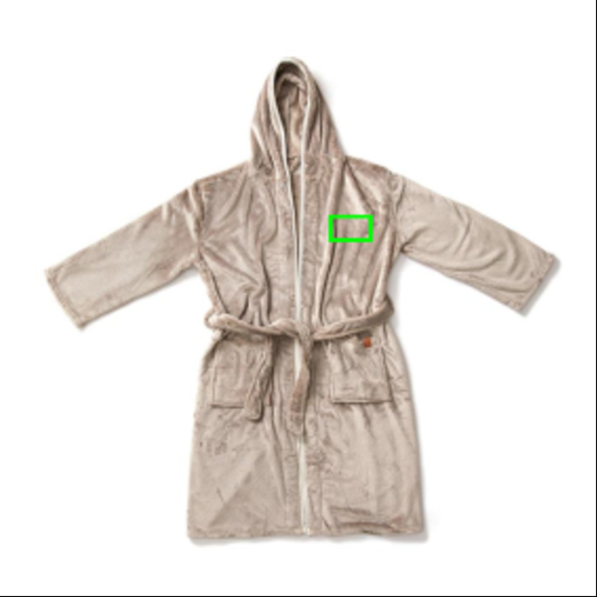 VINGA Louis badjas - S/M - rPET - 350 g/m² - grote capuchon - 2 zakken - Borst linkerzijde VINGA Louis badjas - S/M - rPET - 350 g/m² - grote capuchon - 2 zakken - Borst linkerzijde