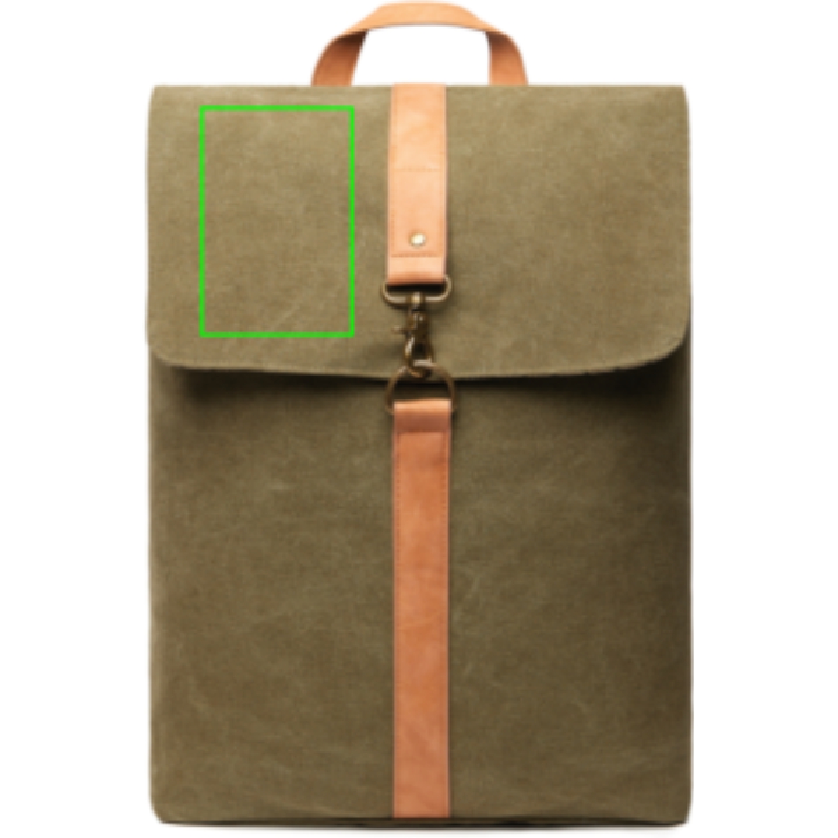 VINGA Bosler canvas rugzak- 17L- Gerecycled Canvas - Artikel bovenzijde links