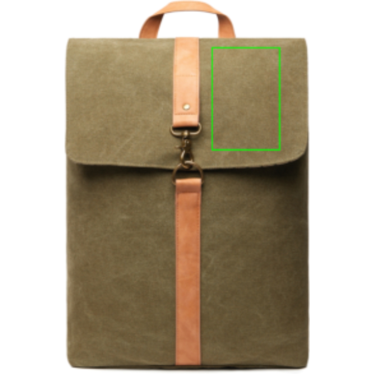 VINGA Bosler canvas rugzak- 17L- Gerecycled Canvas - Artikel bovenzijde rechts