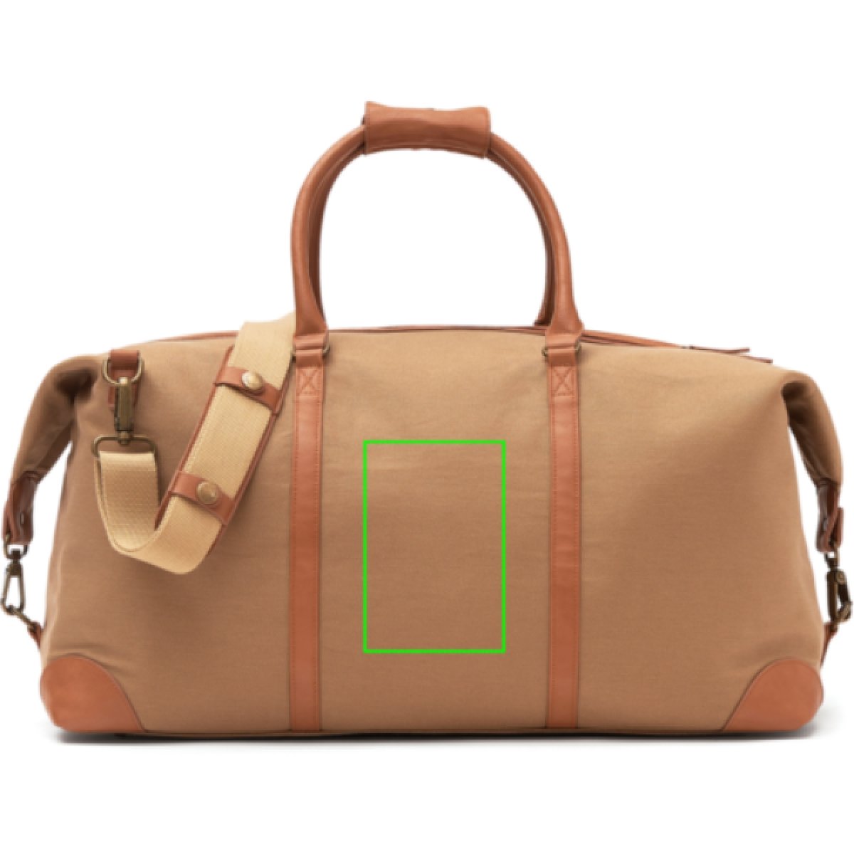 VINGA Sloane weekendtas - 43L - rPET polyester - verstelbare schouderriem - Artikel voorzijde