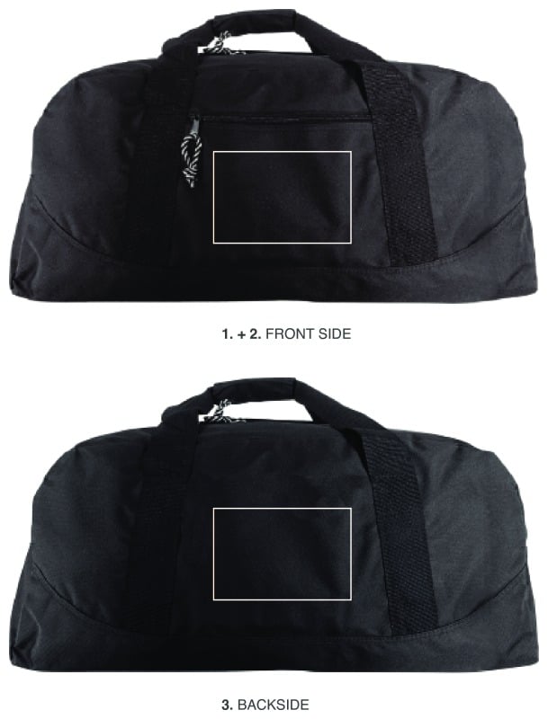 Amir sporttas - polyester - 600D - 2 ritsvakken - verstelbare draagband - Voorzijde