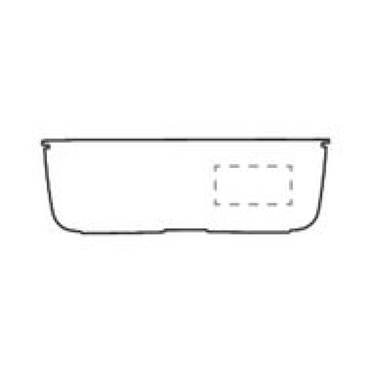 Midori lunchbox - PP - bamboe deksel - sluitelastiek - op 1e lange zijde rechts