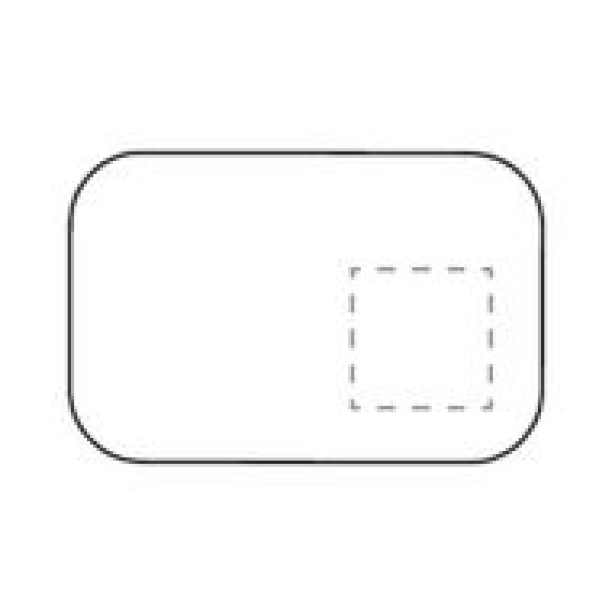 Midori lunchbox - PP - bamboe deksel - sluitelastiek - op deksel rechtsonder