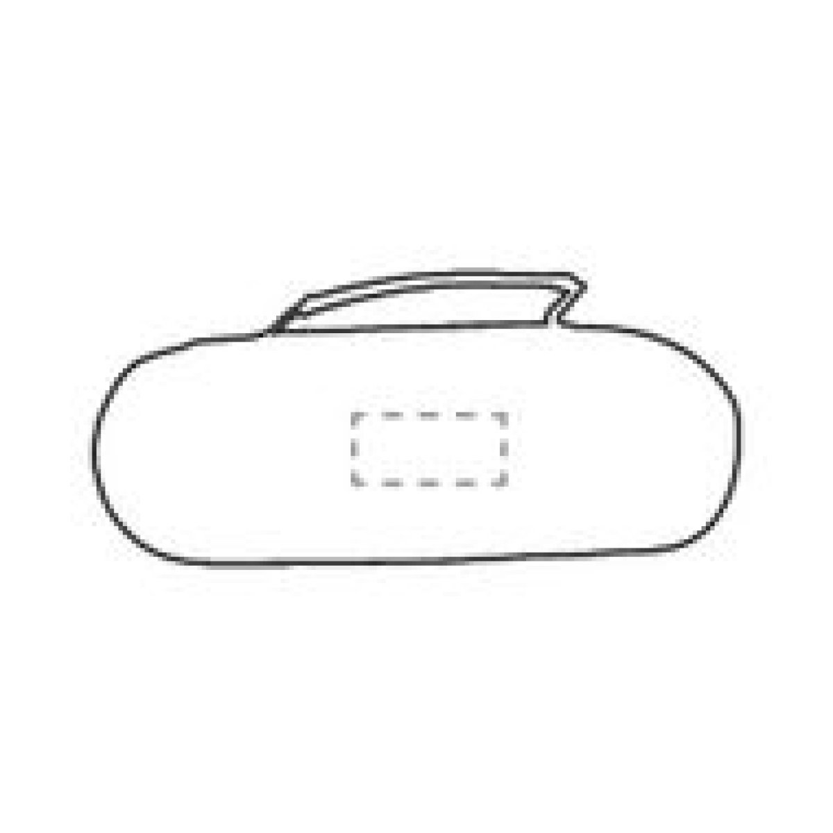 Jeu de boulesset - 3 ballen, houten balletje en meetkoord - verpakt in nylon draagtas - op label