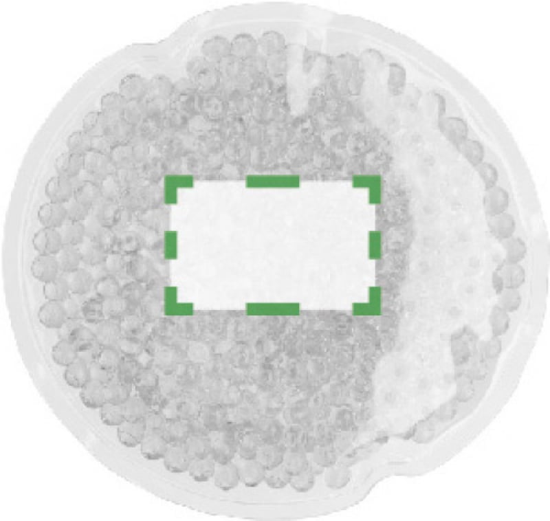 Ronde PVC hot/cold pack - Bovenzijde Ronde PVC hot/cold pack - Bovenzijde