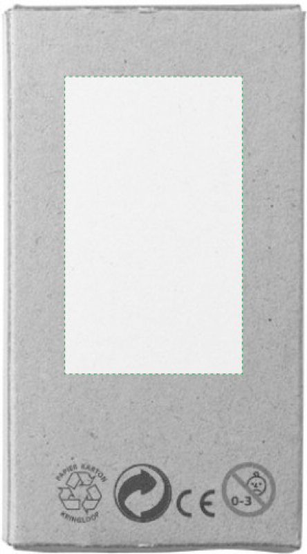 Set van 6 waskrijtjes in Eco verpakking - Achterzijde