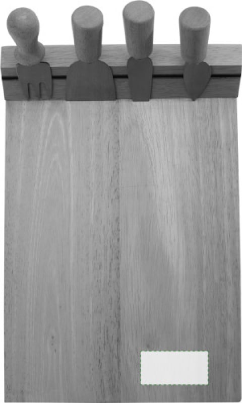 Arlo kaasplank 32 x 22 cm - hout - 5-delig - Bovenzijde