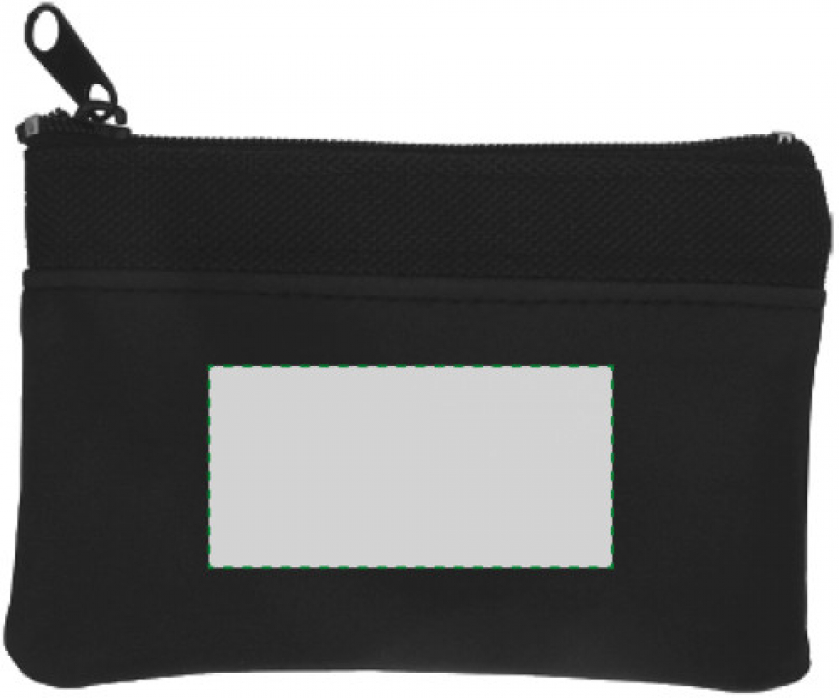 Imelda sleuteletui - nylon - ritssluiting - rubberlook - Voorzijde