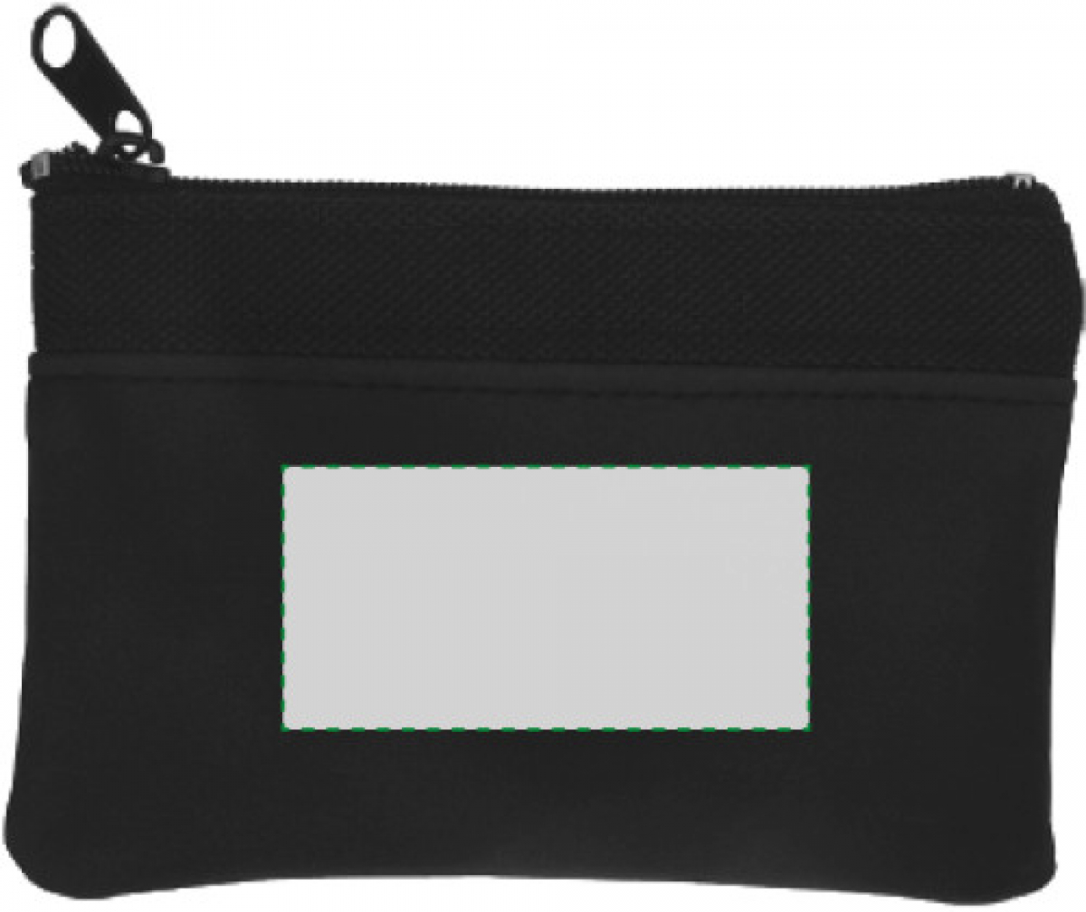 Imelda sleuteletui - nylon - ritssluiting - rubberlook - Achterzijde