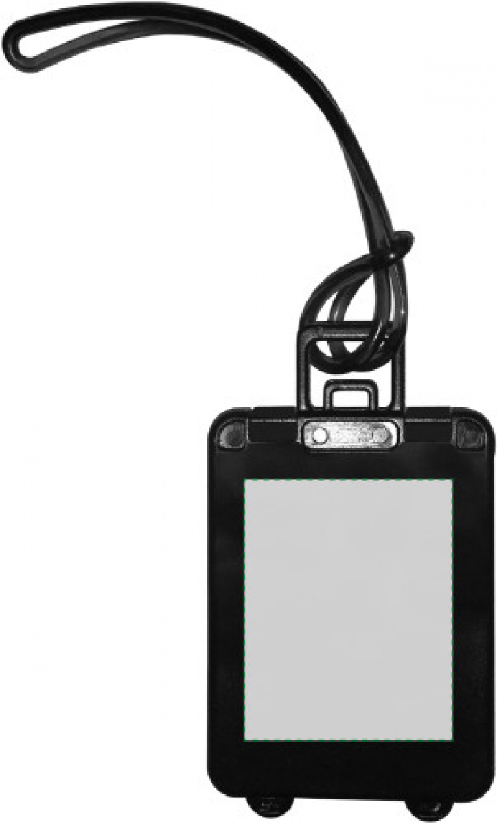 Kofferlabel flexibel ophangkoord - Achterzijde