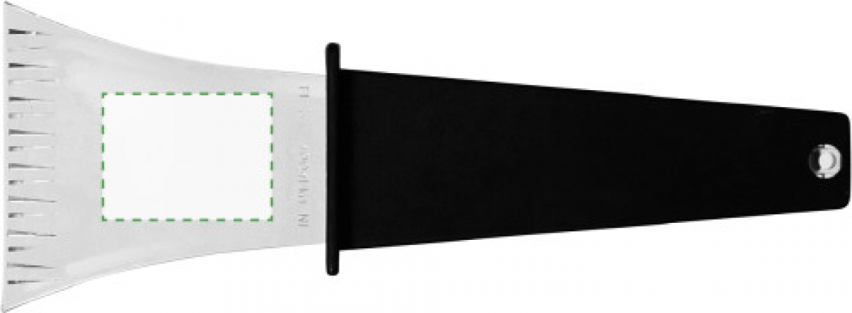 Kianna ijskrabber - PP - gekleurde handgreep - transparant - Bovenzijde