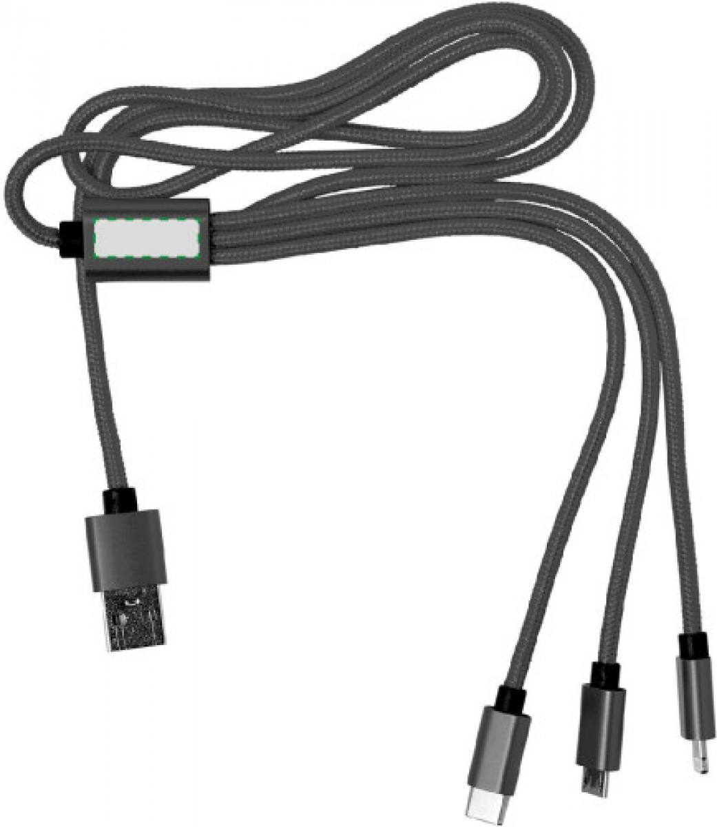 Impression Felix oplaadkabel - nylon - Bovenzijde