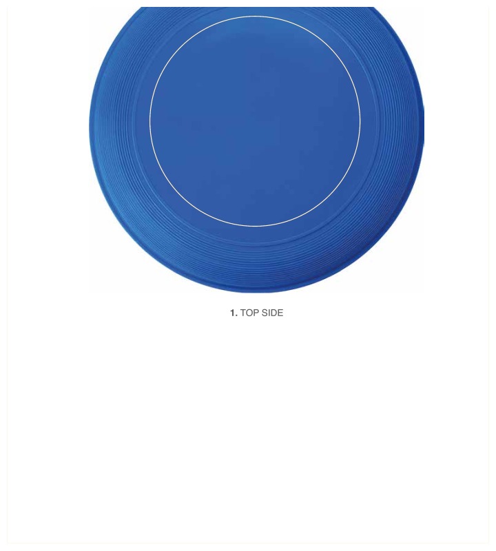 Jolie frisbee - PP - Ø 21 cm - stapelbaar - Bovenzijde