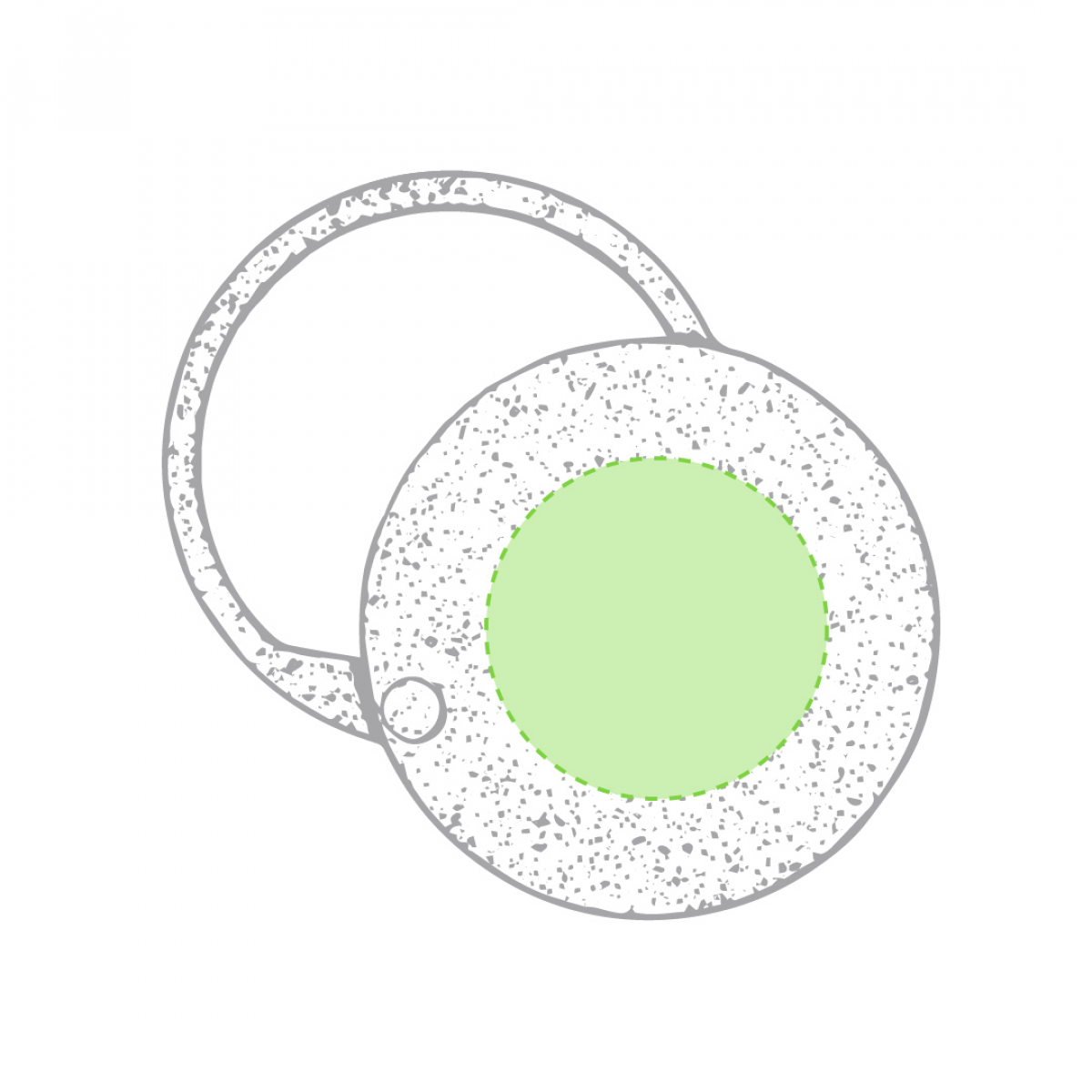 Gradiox zakspiegel - tarwestro - diameter 7cm - Op het ronde gedeelte