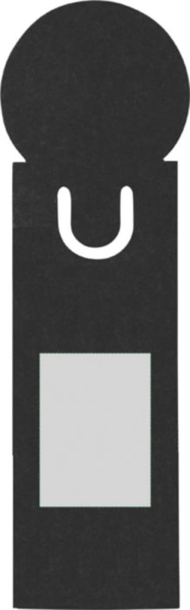 Clay boekenlegger met memo's - karton - diverse kleuren - boekenlegger met liniaal - Achterzijde