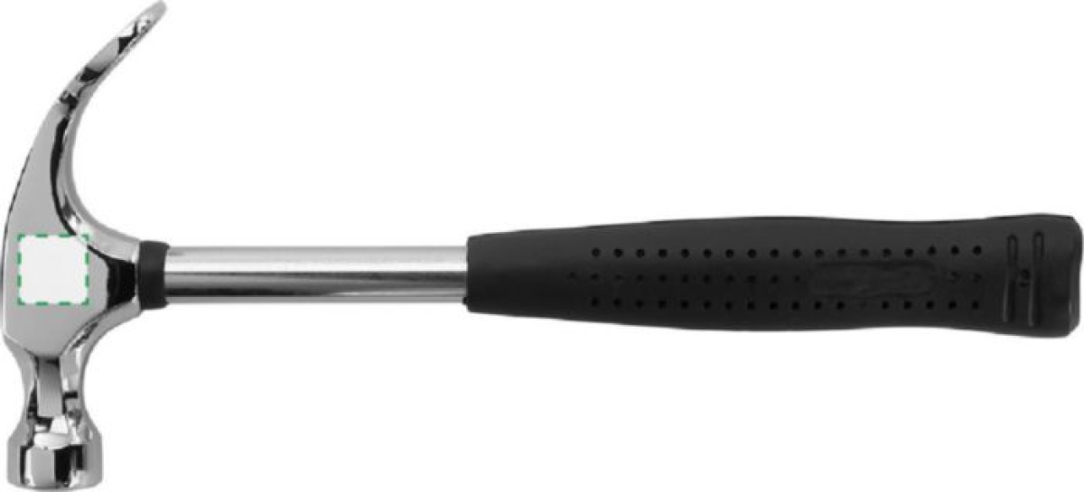 Vrijdagmiddag hamer - metaal - PVC grip - met flesopener - Zijkant