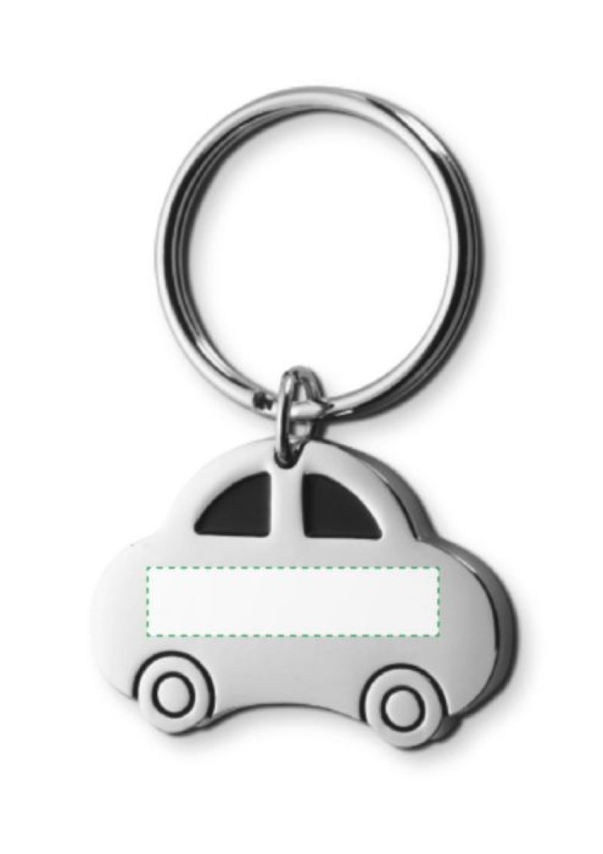 Beatrice auto sleutelhanger - metaal - 4.3 cm - geschenkverpakking - Voorzijde Beatrice auto sleutelhanger - metaal - 4.3 cm - geschenkverpakking - Voorzijde