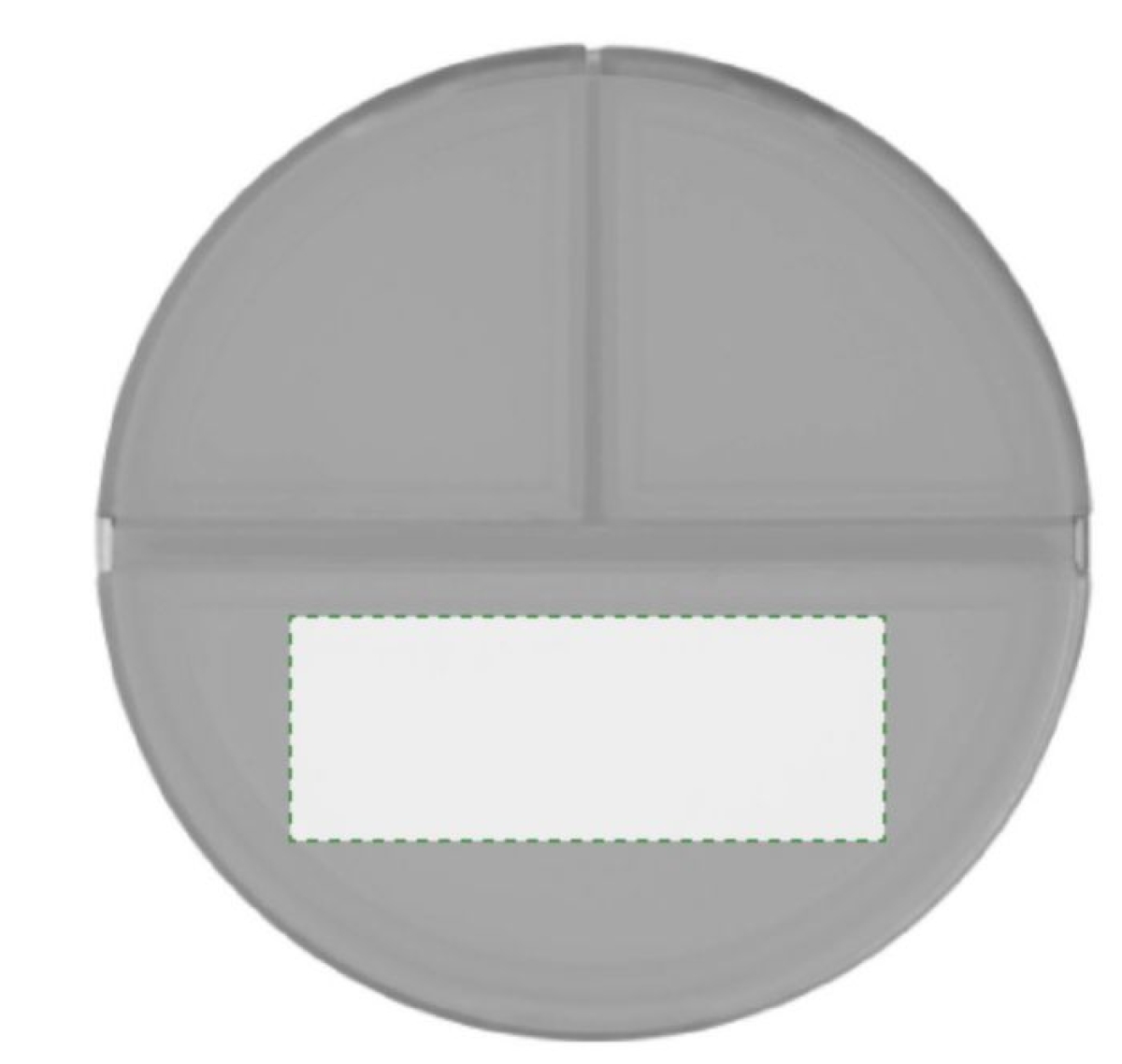 Pillendoosje met 3 vakken - Bovenzijde