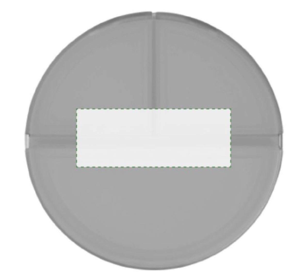 Pillendoosje met 3 vakken - Onderzijde