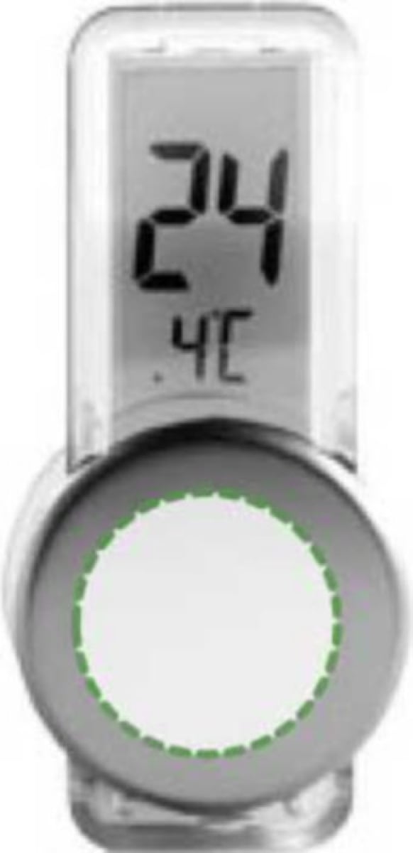 Thermometer met zuignap - Voorzijde