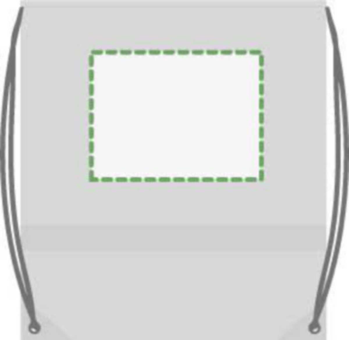 Reflectie rugzak Sylvie - polyester - 190T - met trekkoord  - Voorzijde