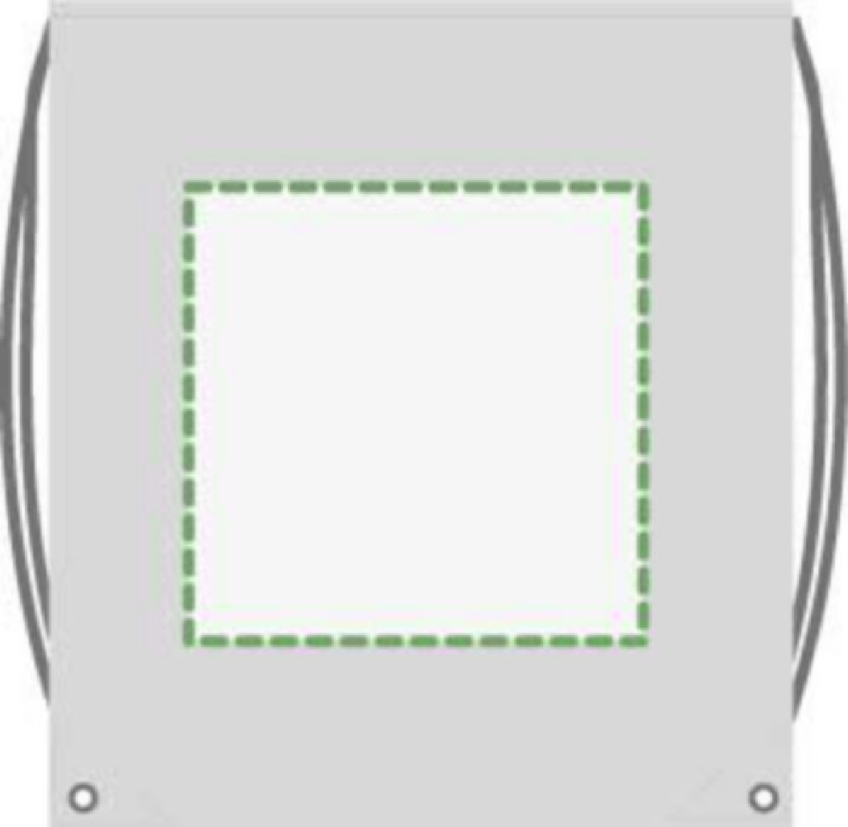 Reflectie rugzak Sylvie - polyester - 190T - met trekkoord  - Achterzijde