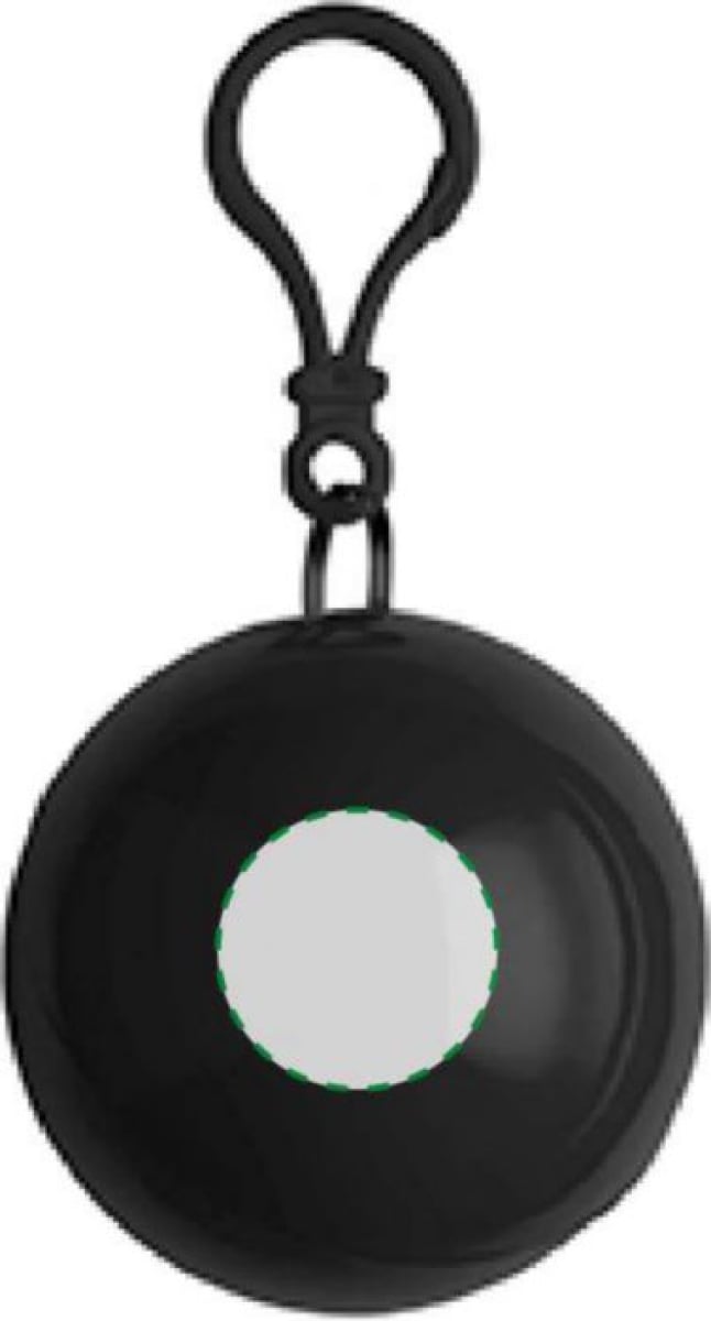 Pippa poncho - 120x90 cm - PVC - in kunststof bal met karabijnhaak - Voorzijde