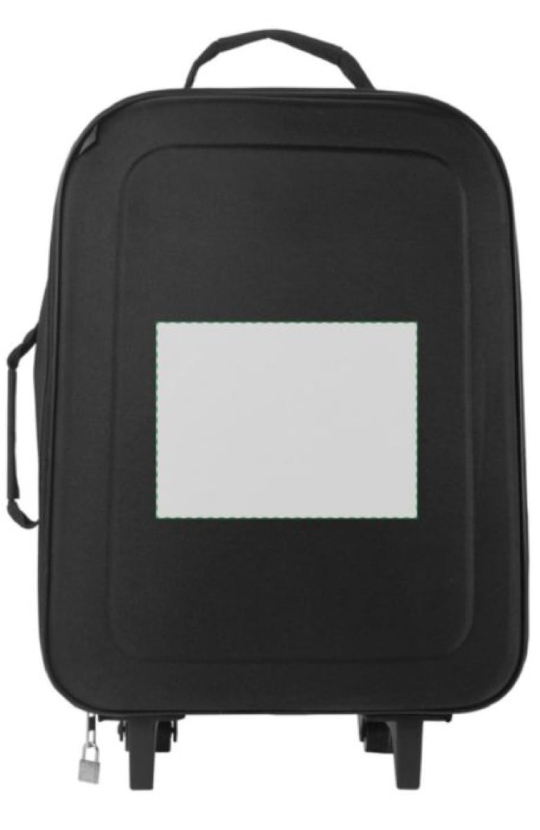 Jordana handbagage koffer - 47 x 36 x 15 cm - uitschuifbare greep - opvouwbaar - Voorzijde