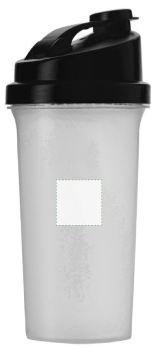 Eiwit shaker 700 ml - PP - met zeef - Zijkant