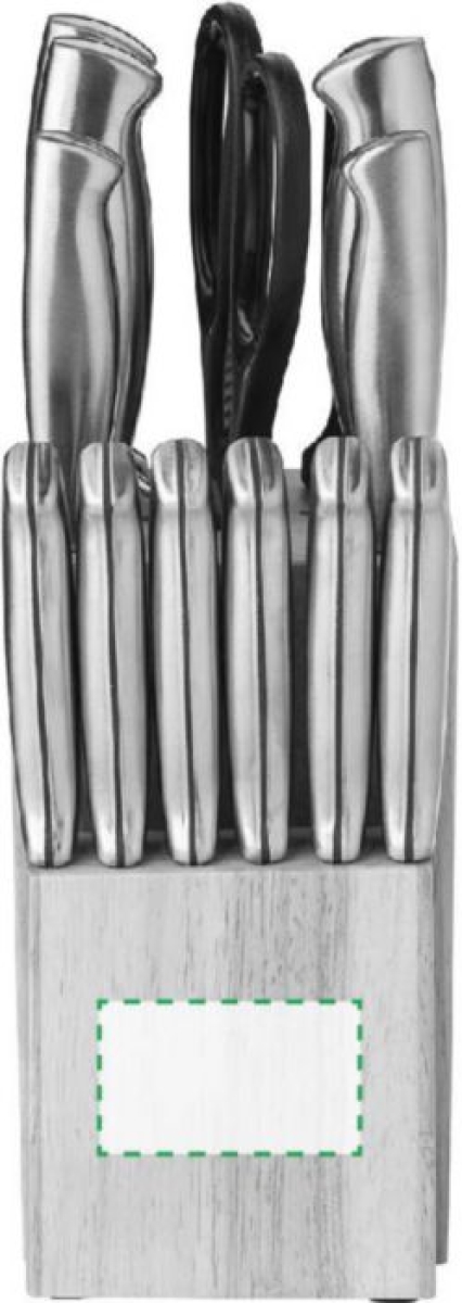 Messenset, 14-delig - Achterzijde