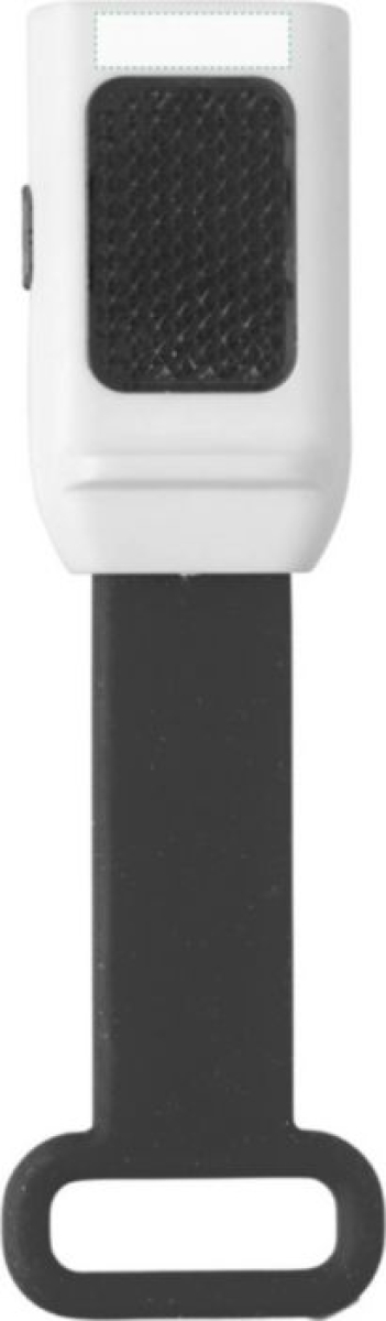 Kunststof fietslampje met 4 LED lampjes - Voorzijde