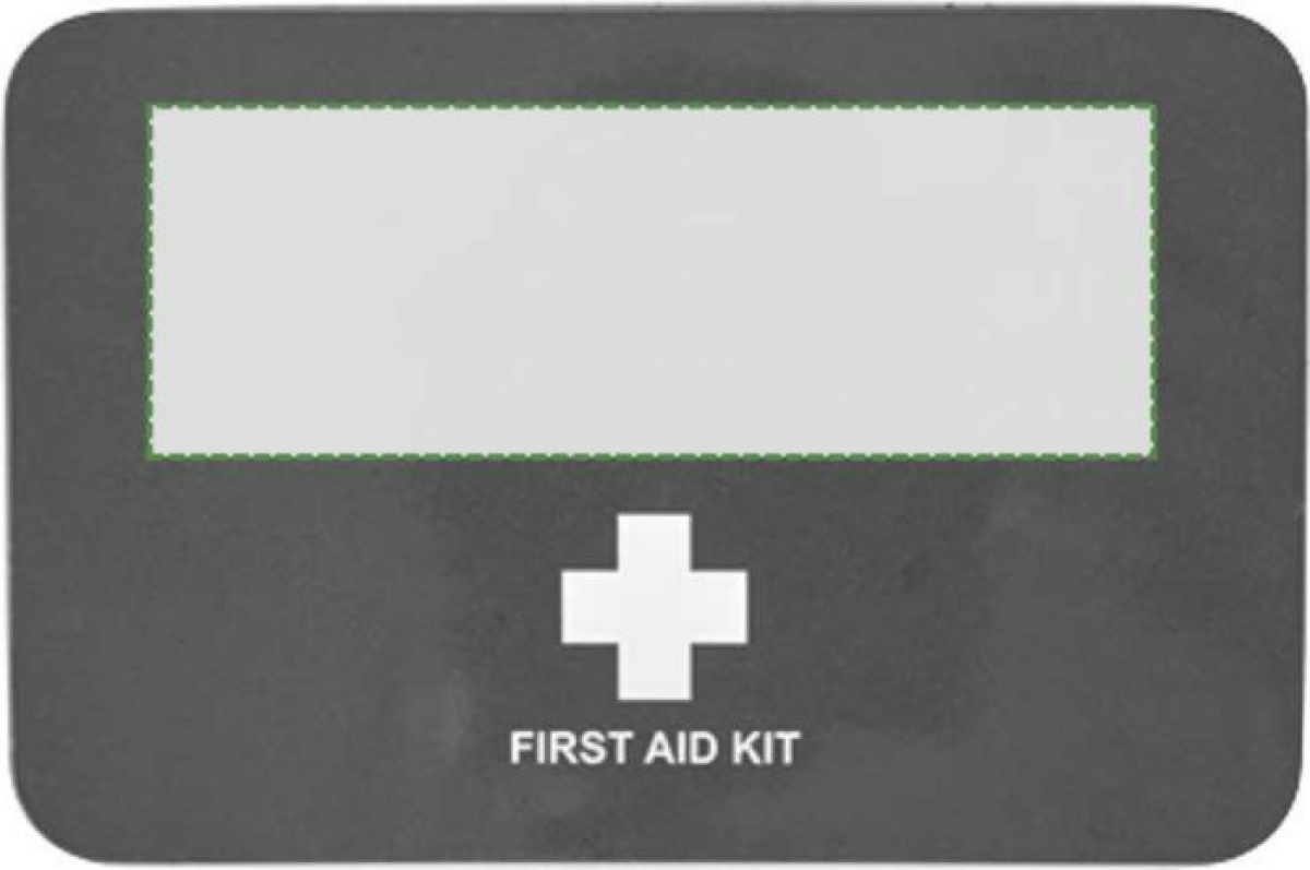 EHBO-blik - metaal - 15-delig - Op deksel