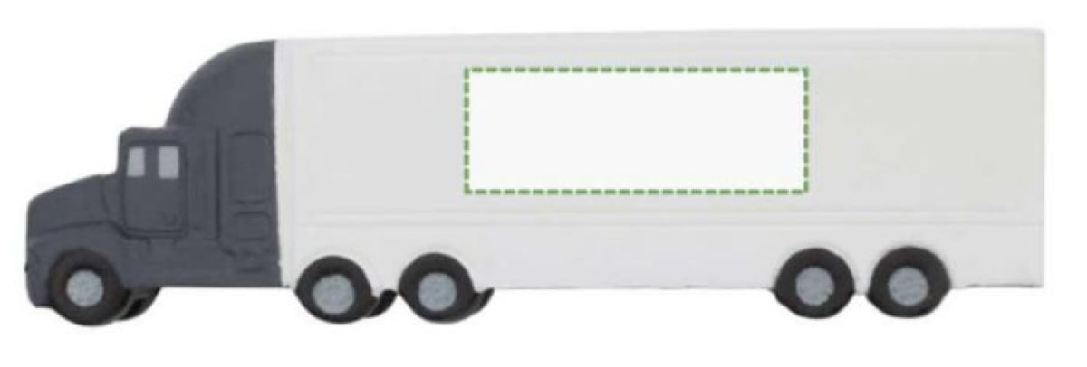 anti-stress bal - truck - 15,1 cm - PU - Zijkant