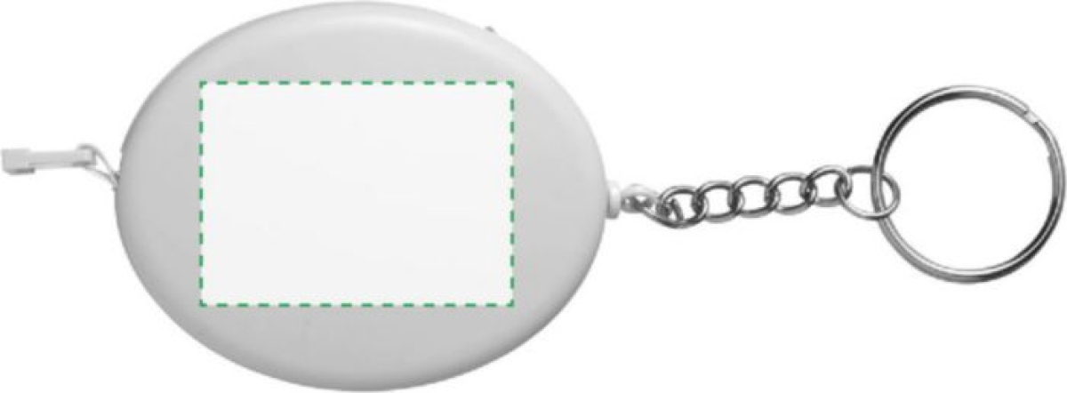 Lorena sleutelhanger - ABS - met 1.5 m meetlint - Bovenzijde Lorena sleutelhanger - ABS - met 1.5 m meetlint - Bovenzijde