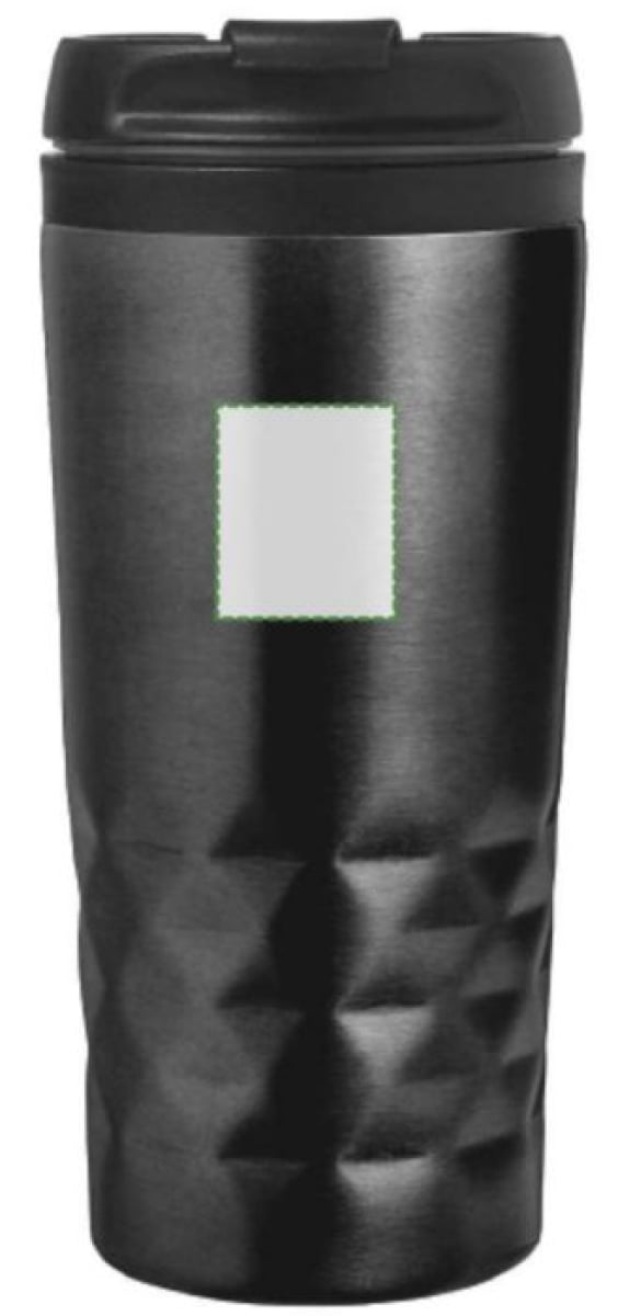 Lorraine thermosmok 300 ml - RVS - zwarte deksel - Houder