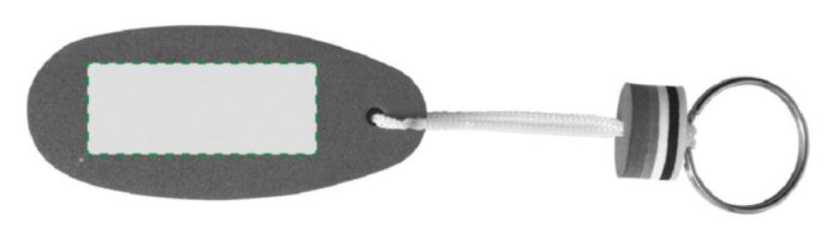 Drijvende sleutelhanger van schuimrubber - Voorzijde Drijvende sleutelhanger van schuimrubber - Voorzijde