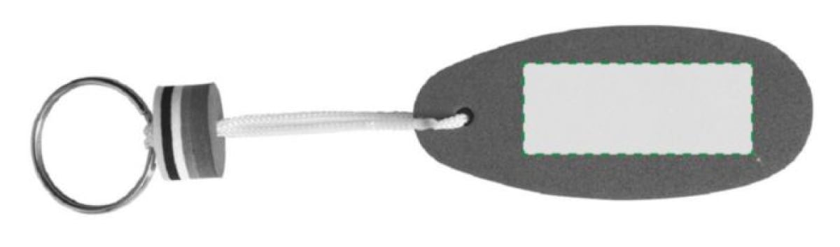 Drijvende sleutelhanger van schuimrubber - Achterzijde Drijvende sleutelhanger van schuimrubber - Achterzijde