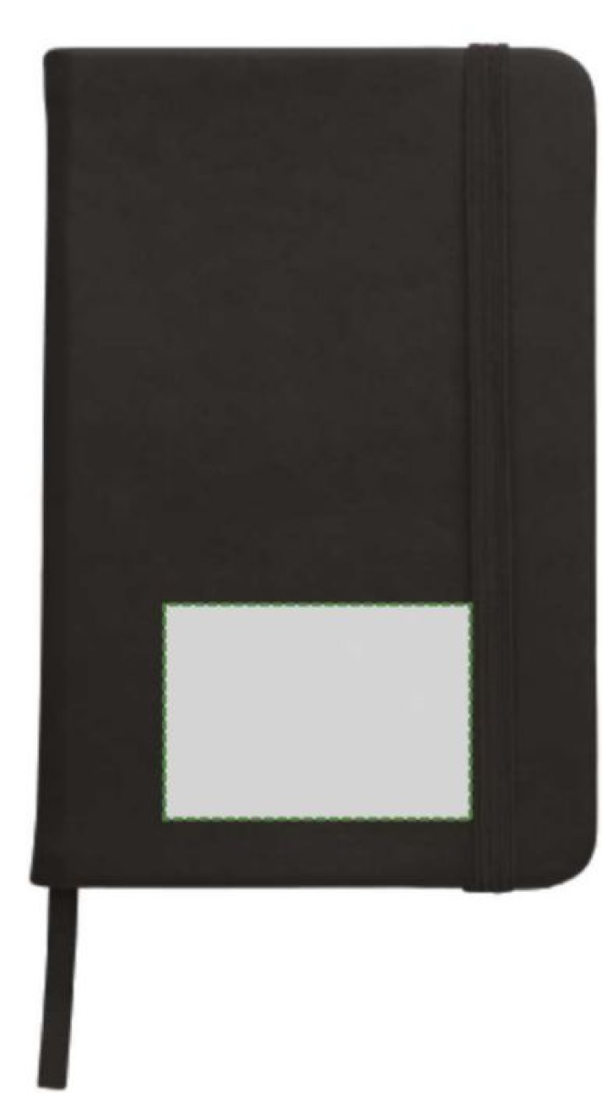 Dita notitieboek - A6 - PU - 96 vellen - gelinieerd - elastieksluiting en lint - Voorzijde