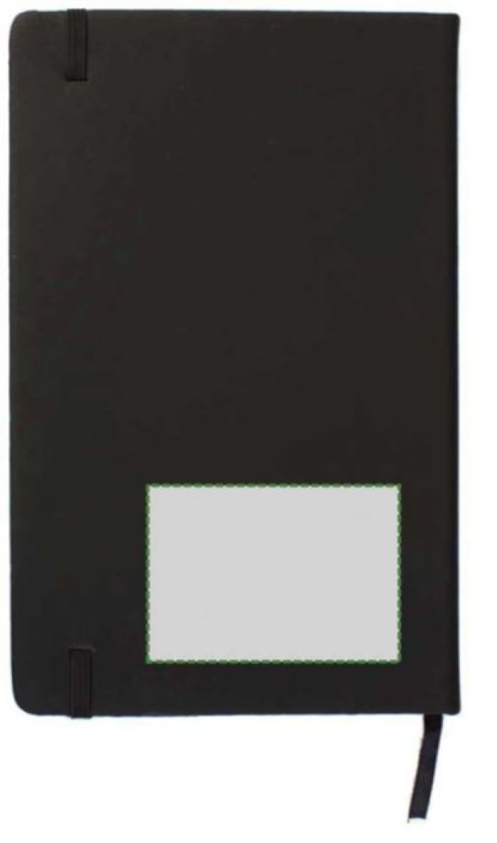 Dita notitieboek - A6 - PU - 96 vellen - gelinieerd - elastieksluiting en lint - Achterzijde