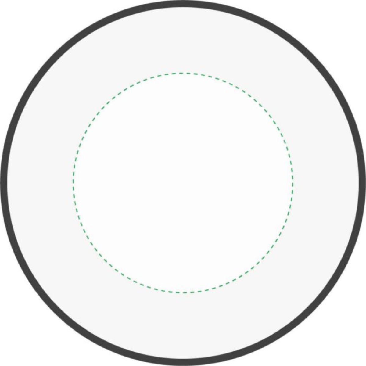 Iva frisbee - nylon - Ø 25 cm - opvouwbaar - verpakt in hoesje - Bovenzijde