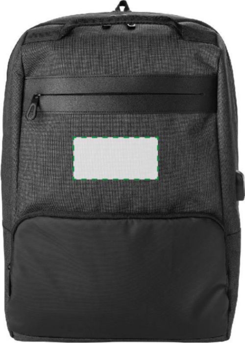 Romy rugzak - PVC - laptopvak - anti diefstal - Voorzijde boven