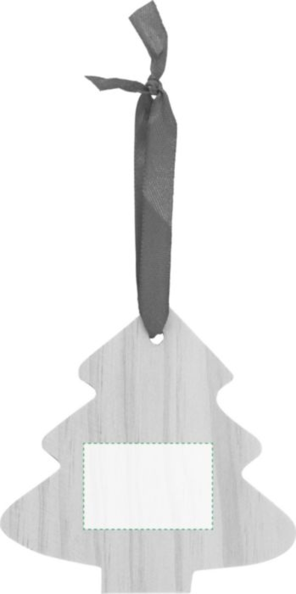 Houten kerstornament Boom - Voorzijde