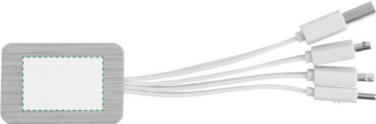 Brandan 3 in 1 oplaadkabel - bamboe - Voorzijde