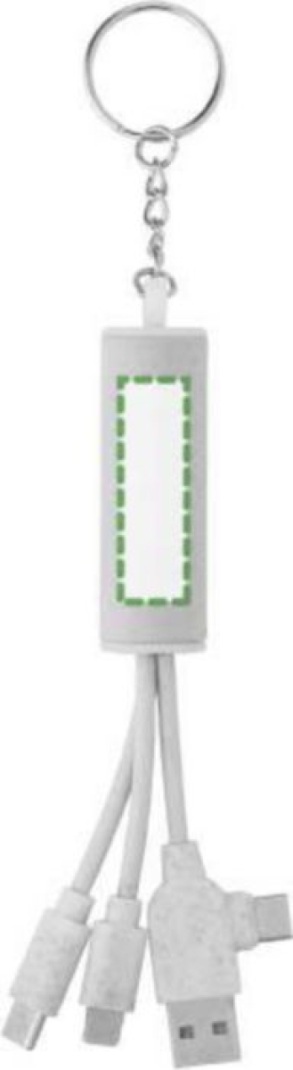 Tyson sleutelhanger - tarwestro - 3 in 1 oplader - Achterzijde