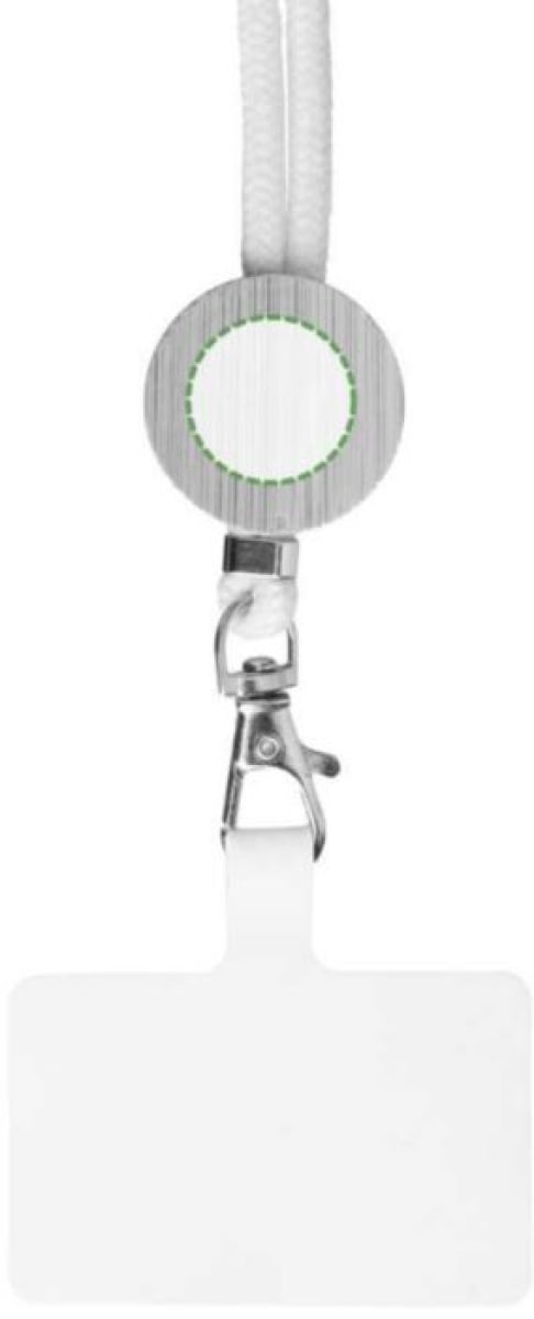 Lucia telefoonkoord - katoen en bamboe - trekkoord - karabijnhaak - Achterzijde