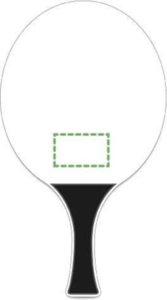 Eliza strandtennis spel - gekleurde bal en handvat - hout - verpakt in gaashoes - Voorzijde Eliza strandtennis spel - gekleurde bal en handvat - hout - verpakt in gaashoes - Voorzijde