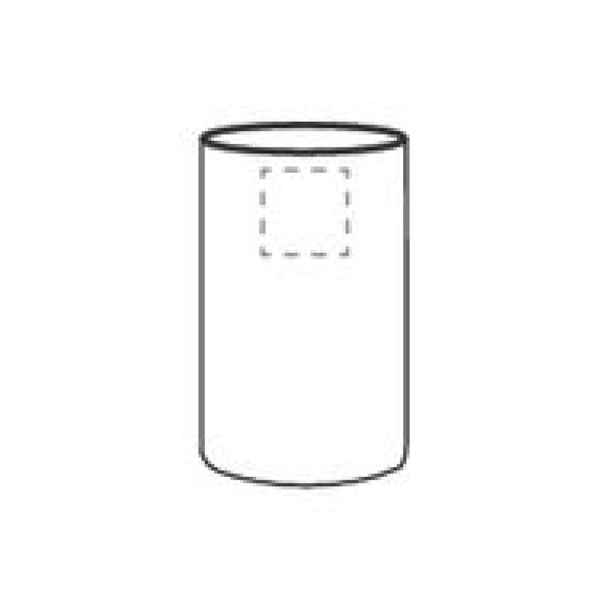 CoolSteel RCS Recycled Steel wijnkoeler - op 1e zijde bovenaan