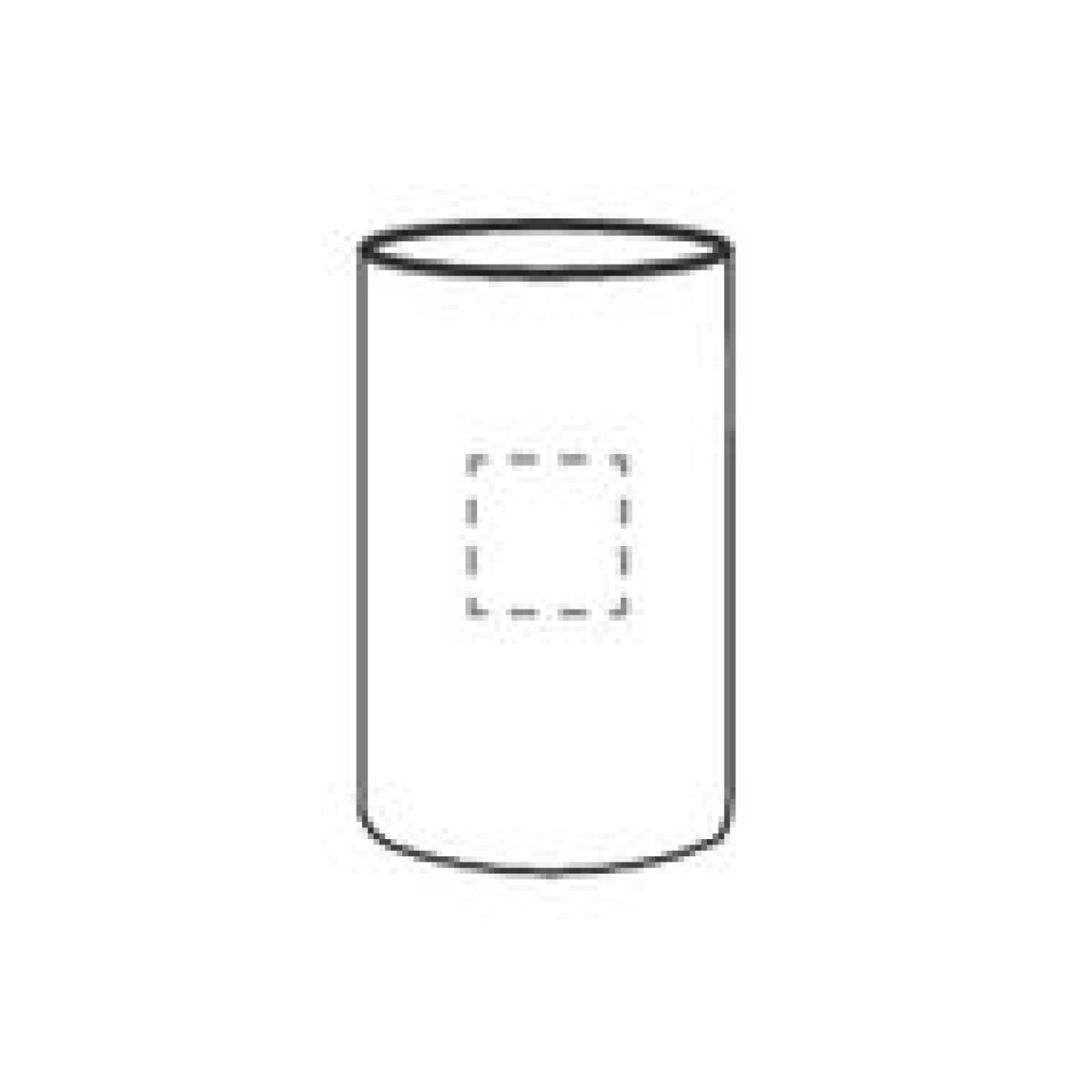 CoolSteel RCS Recycled Steel wijnkoeler - op 1e zijde in het midden