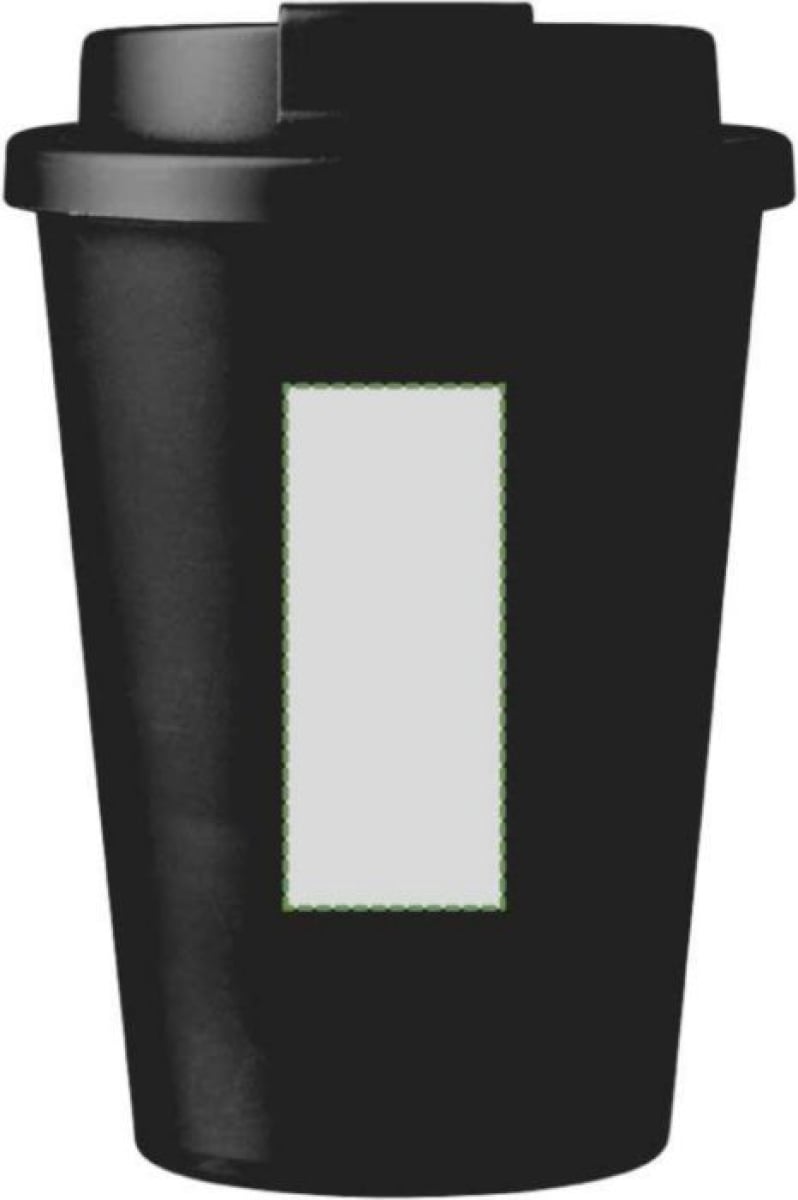 Koffiebeker to go 350 ml - PP - afsluitbaar met schroefdeksel - Voorzijde Koffiebeker to go 350 ml - PP - afsluitbaar met schroefdeksel - Voorzijde